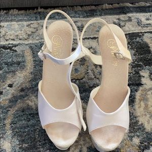 Ivory high heels